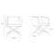 Manhattan Comfort Hollywood Lounge Accent Chair in Black and Polished Chrome AC050-BK - alternate 5